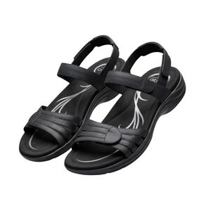 Abeo Joann Sandals Womens 9M Black B.I.O.system Leather BW052 EUC